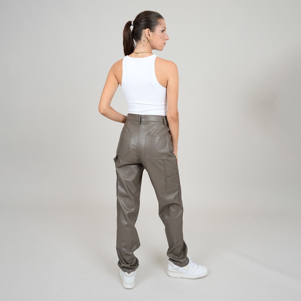 ROXANNA CREWNECK BODYSUIT (SECOND SKIN) - WHITE