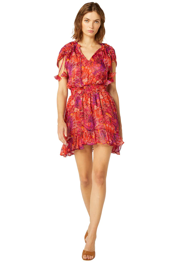 DOMINIQUE DRESS - ABSTRACT BUTTERFLY
