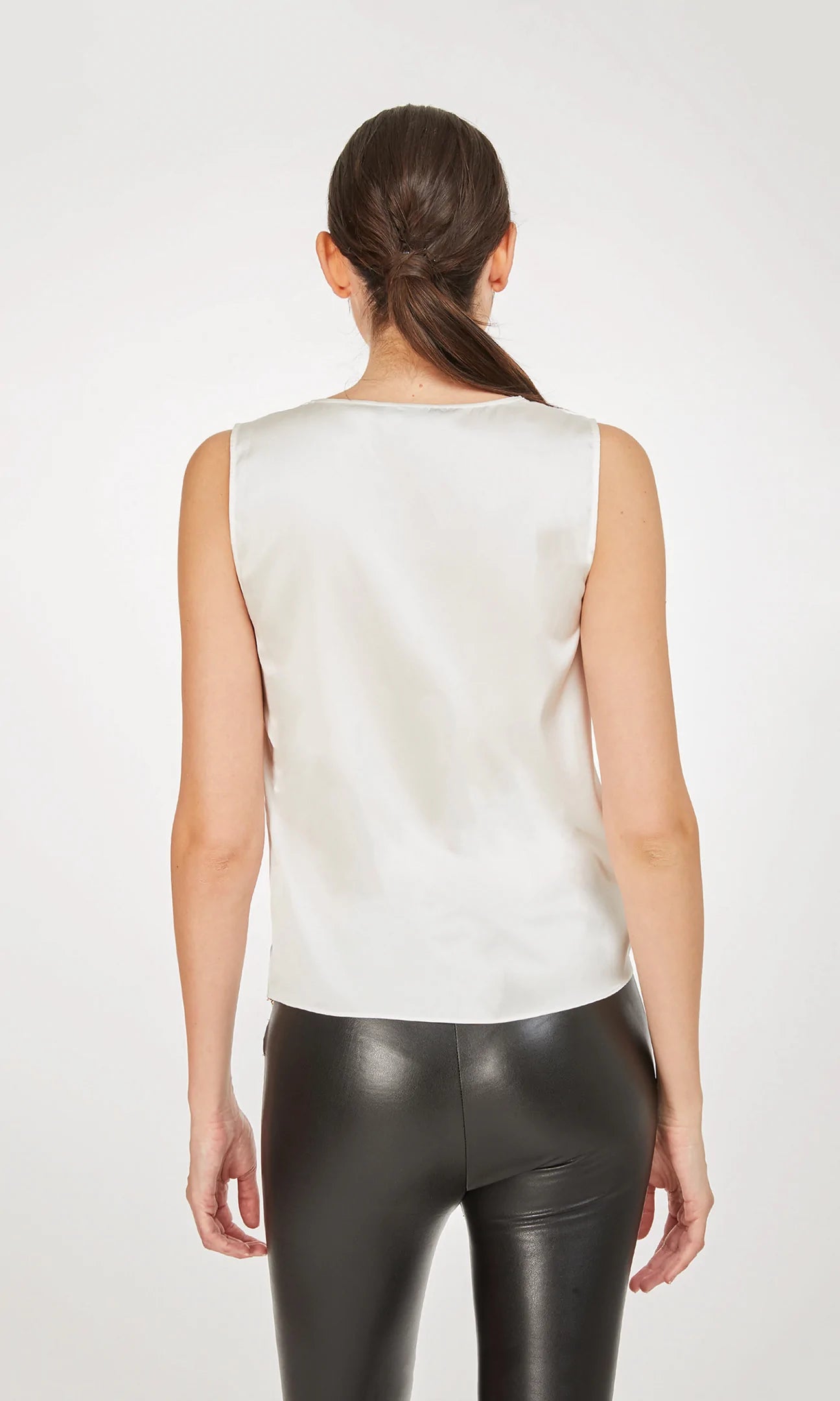 AIDA LACE TANK - WHITE