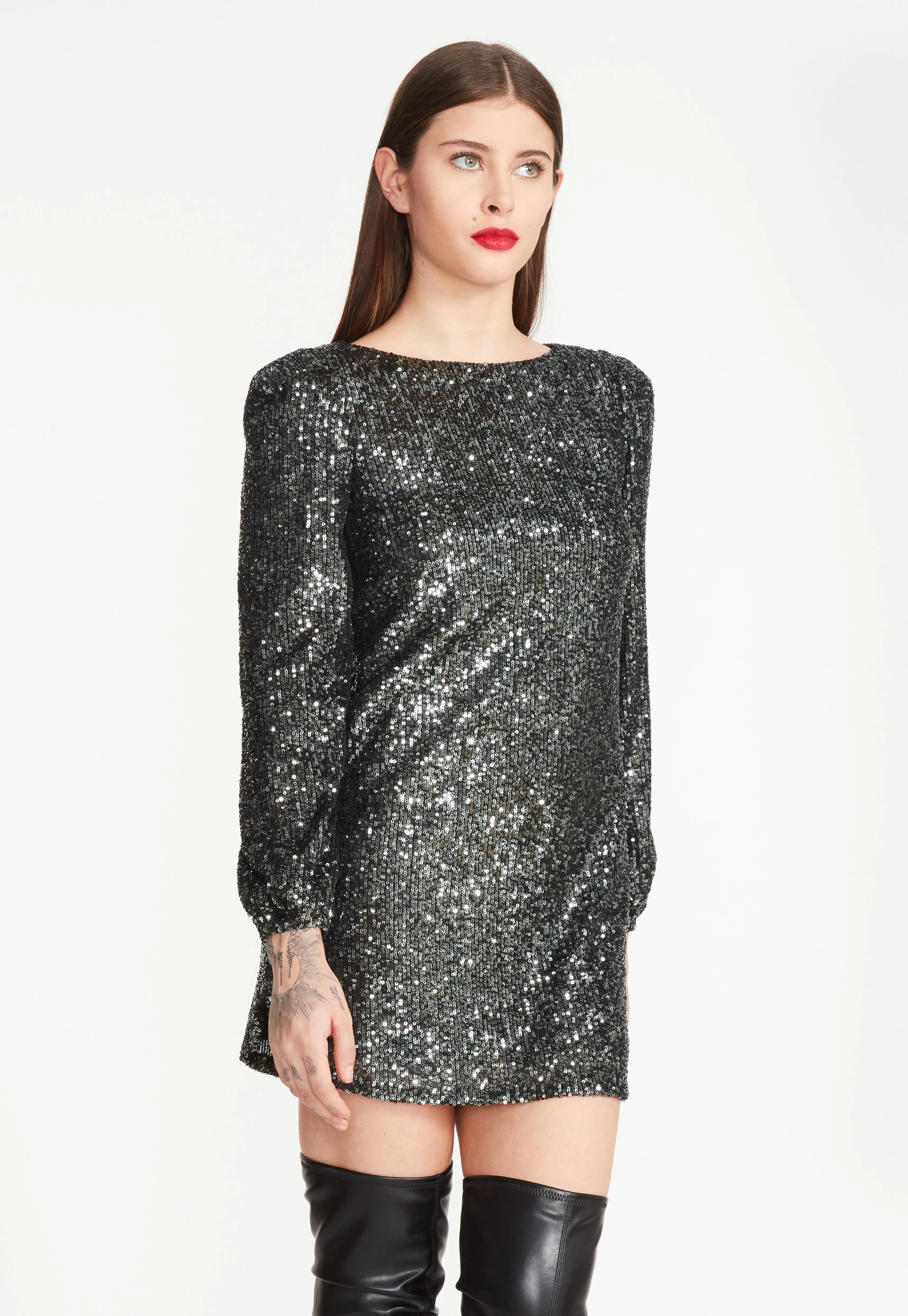 DELOREAN DRESS - GUNMETAL
