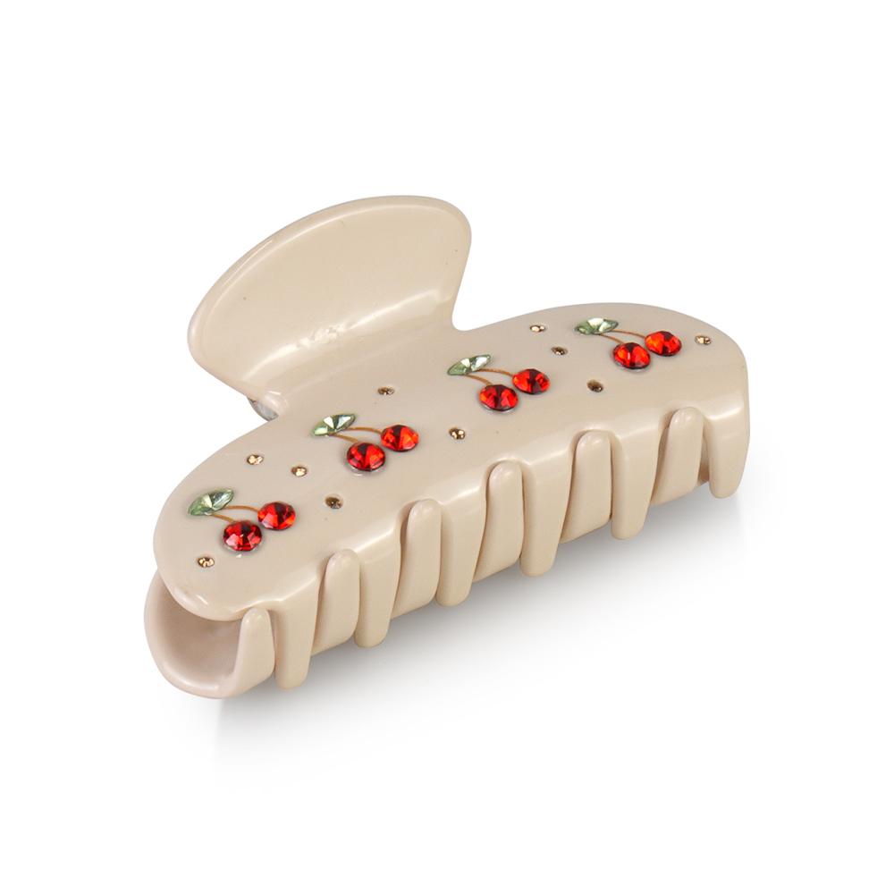 CHERRY HAIR CLIP (VARIOUS COLOURS)