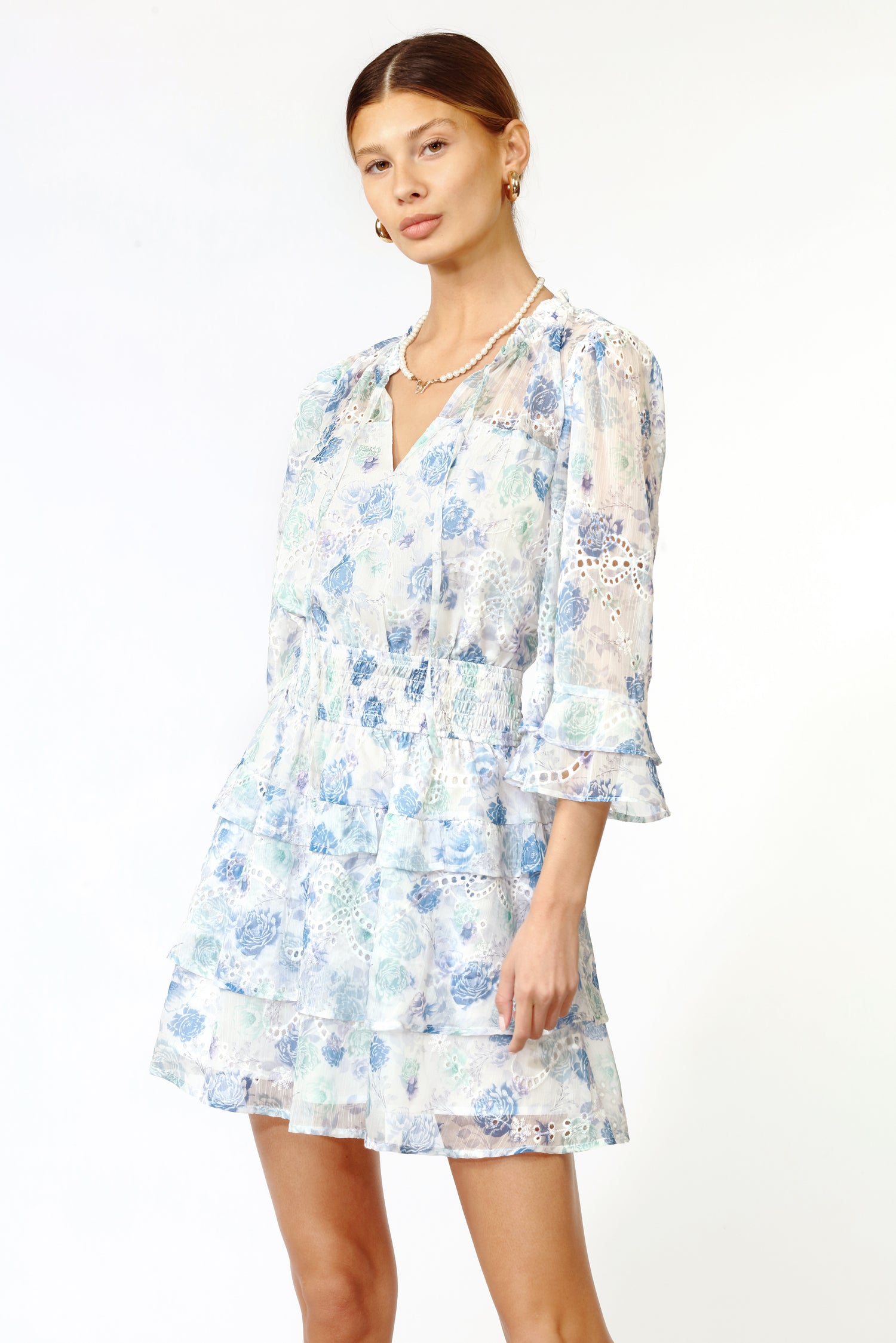 JULIANA SMOCKED MINI DRESS