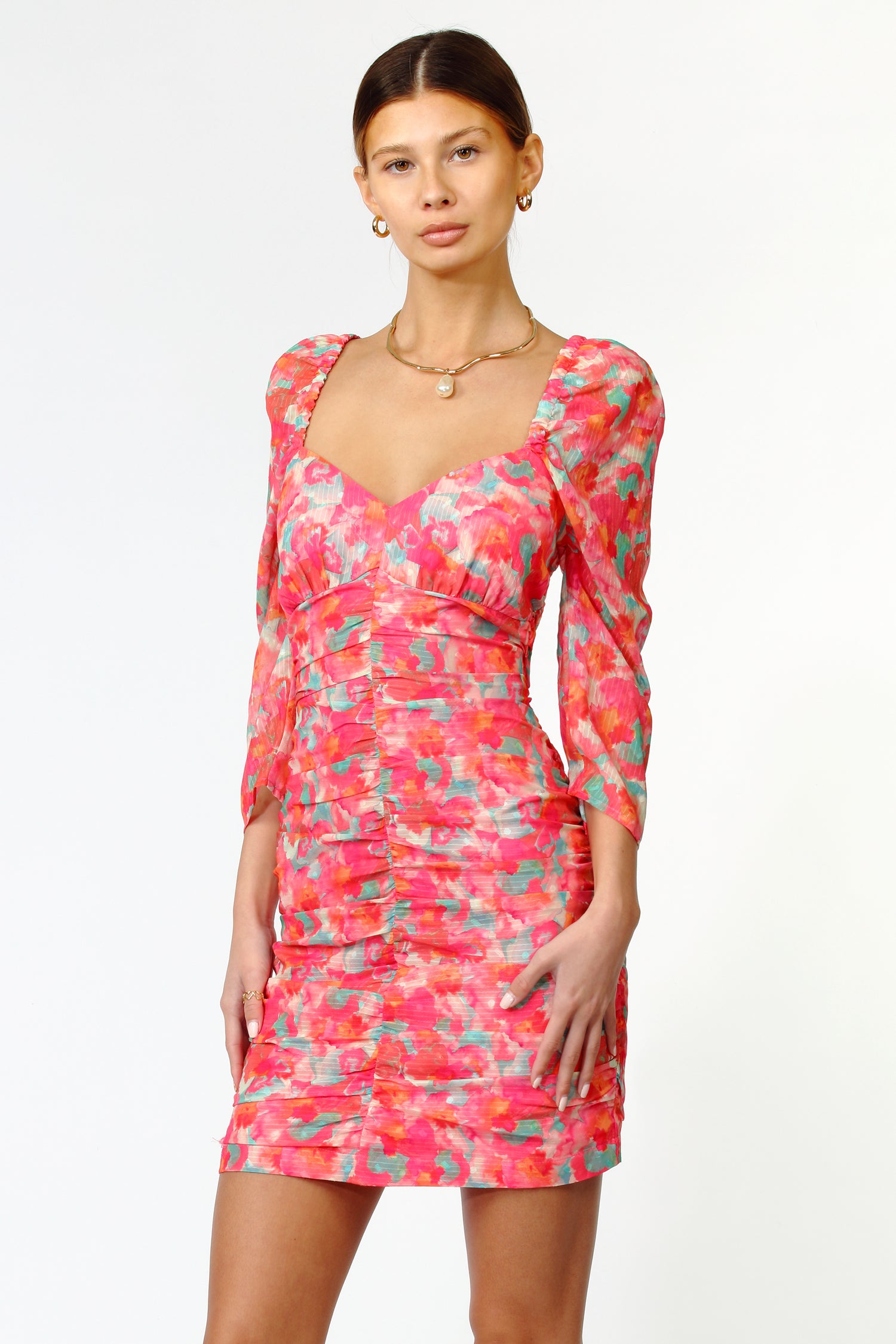 SYDNEY GATHERED MINI DRESS