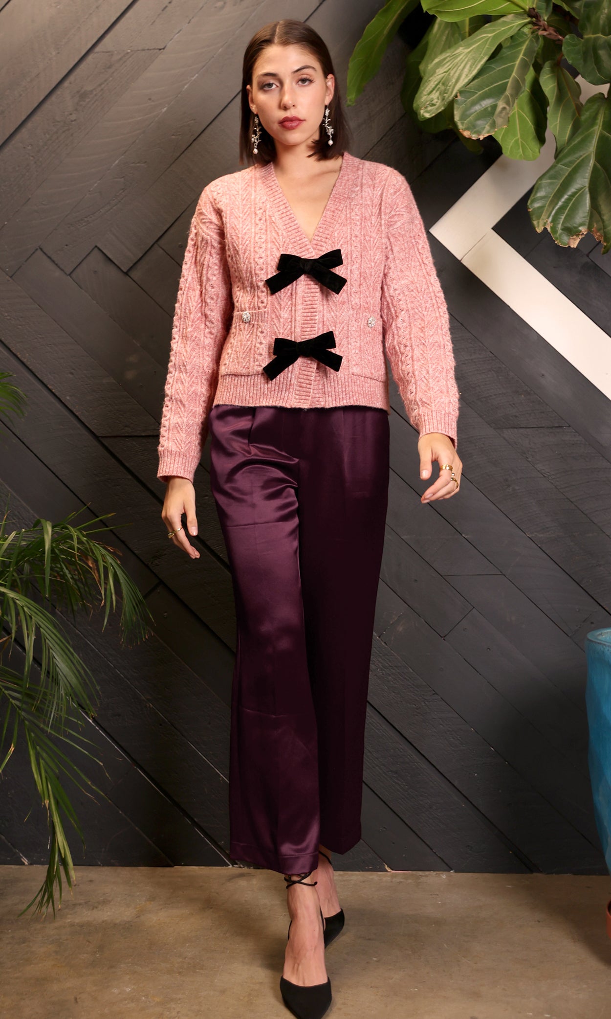 KENDALL BOW CARDIGAN