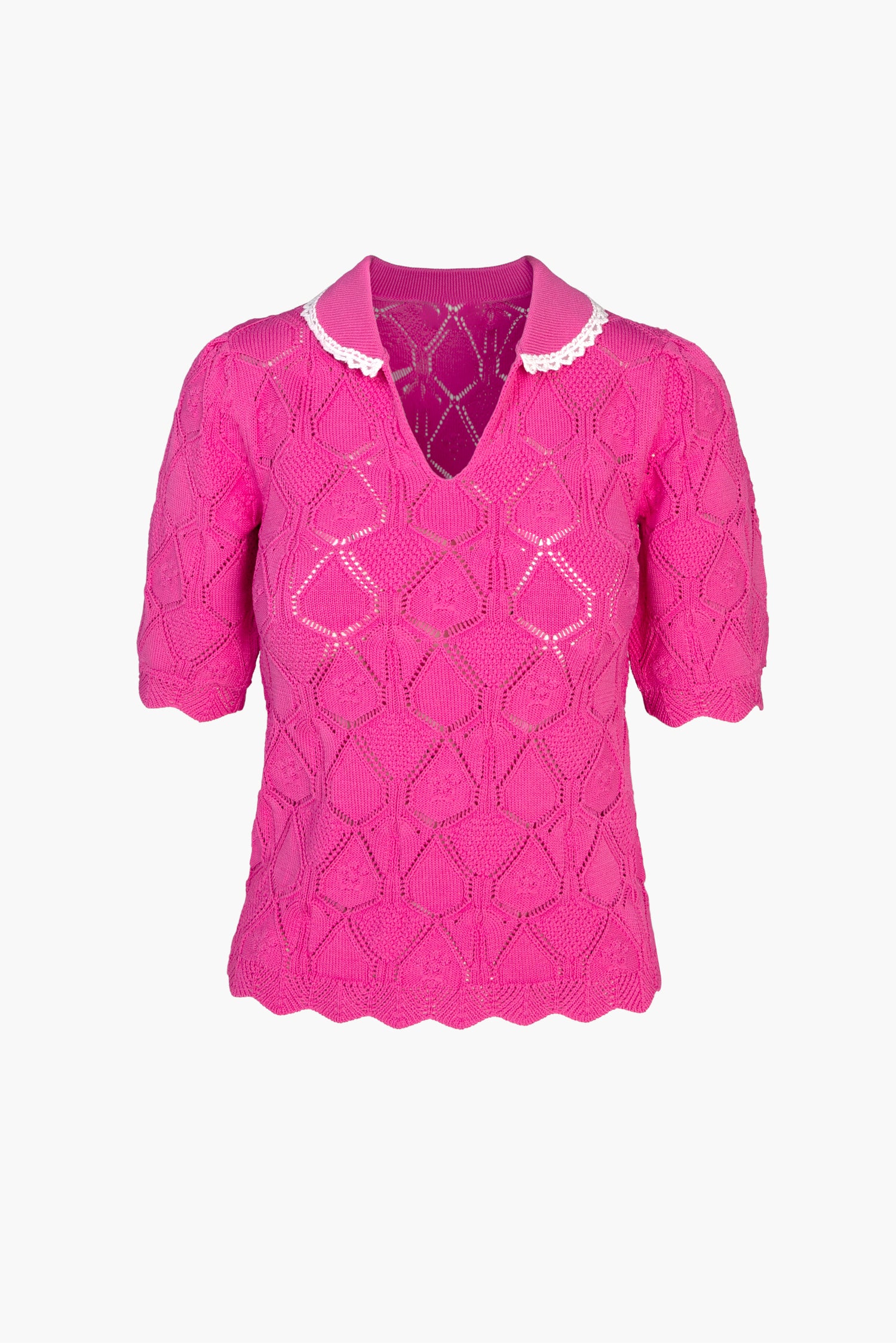 DELIA POINTELLE KNIT TOP