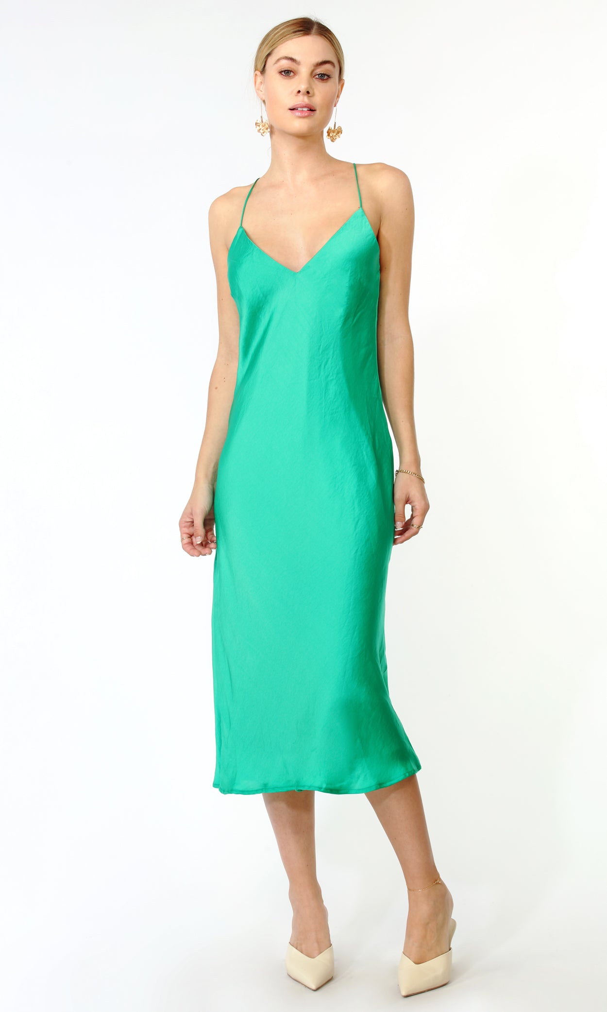 SANDRA STRAPPY SLIP DRESS