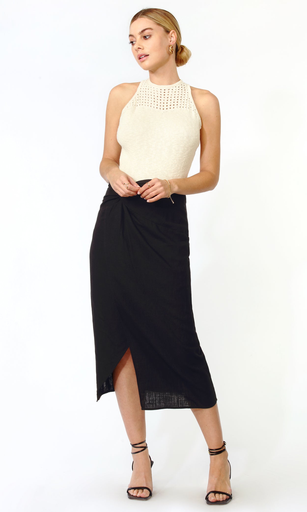 BRENDA PAREO MIDI SKIRT
