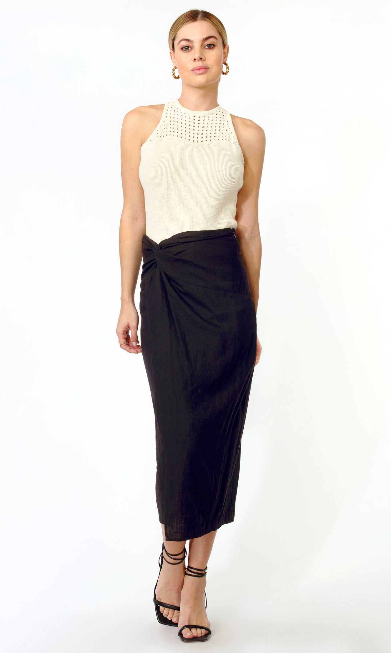 BRENDA PAREO MIDI SKIRT
