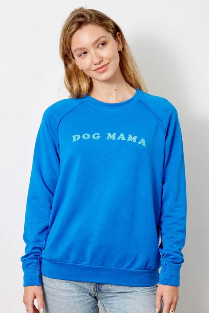 VITA SWEATER - DOG MAMA - BLUE ASTER