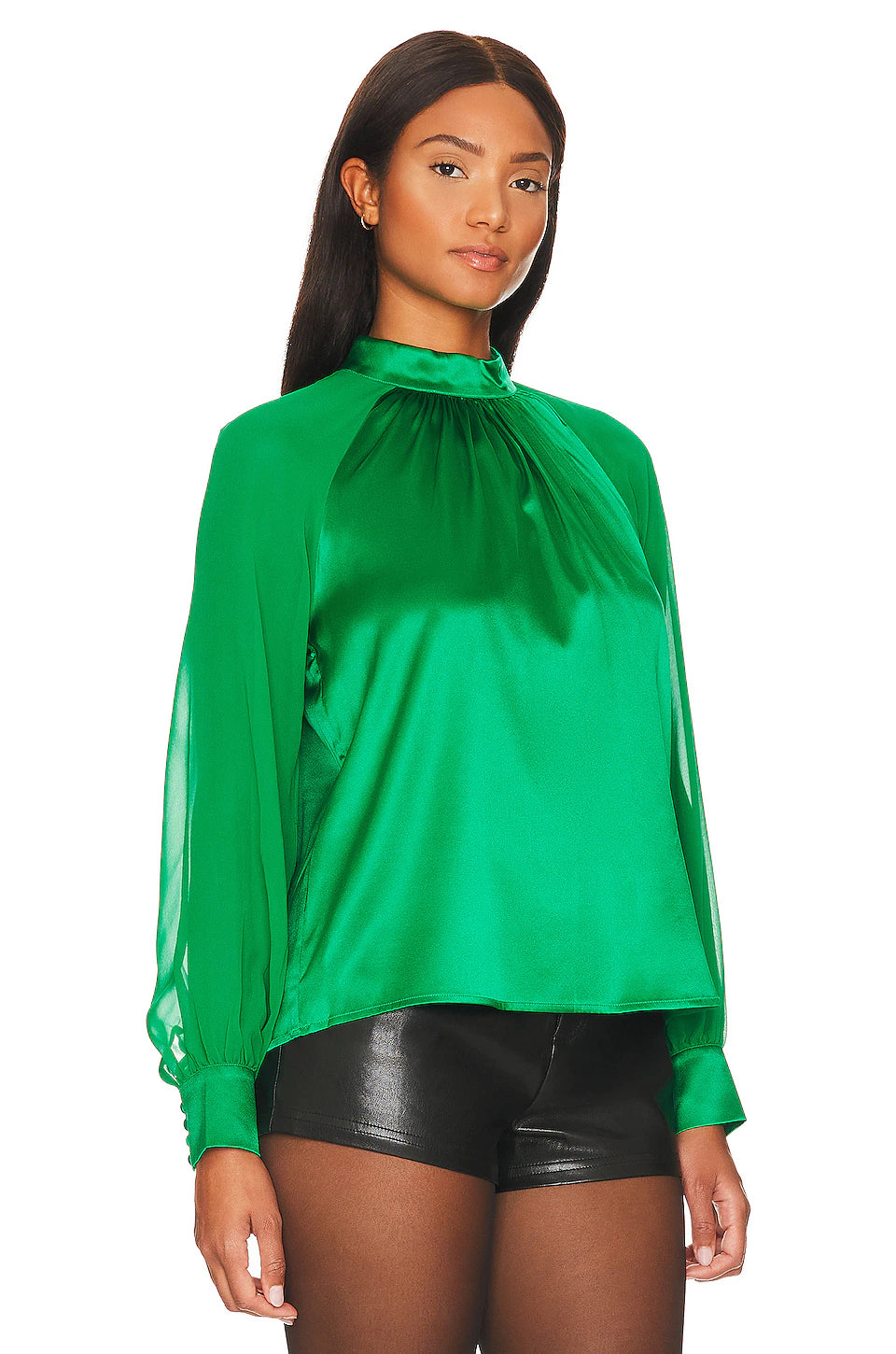 BETHANY BLOUSE - KELLY GREEN