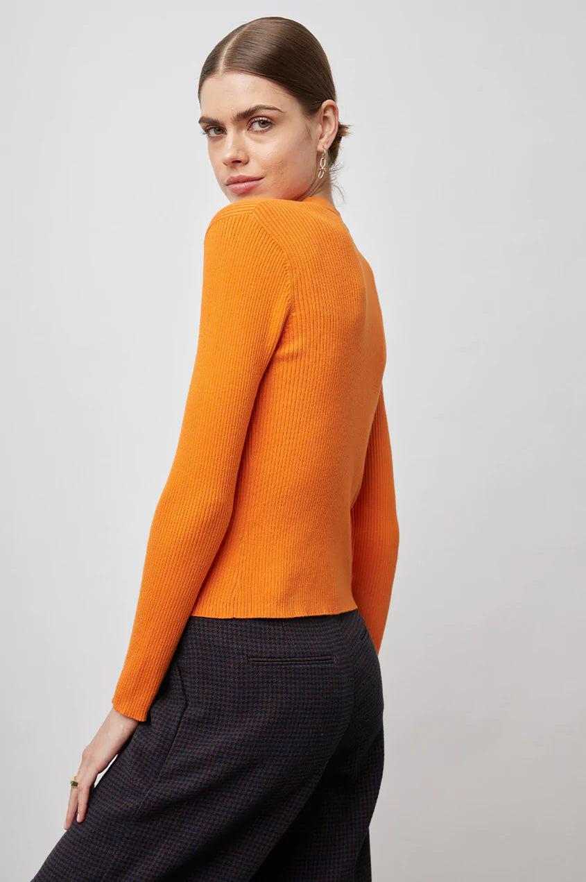 BEAU CARDIGAN - TANGERINE