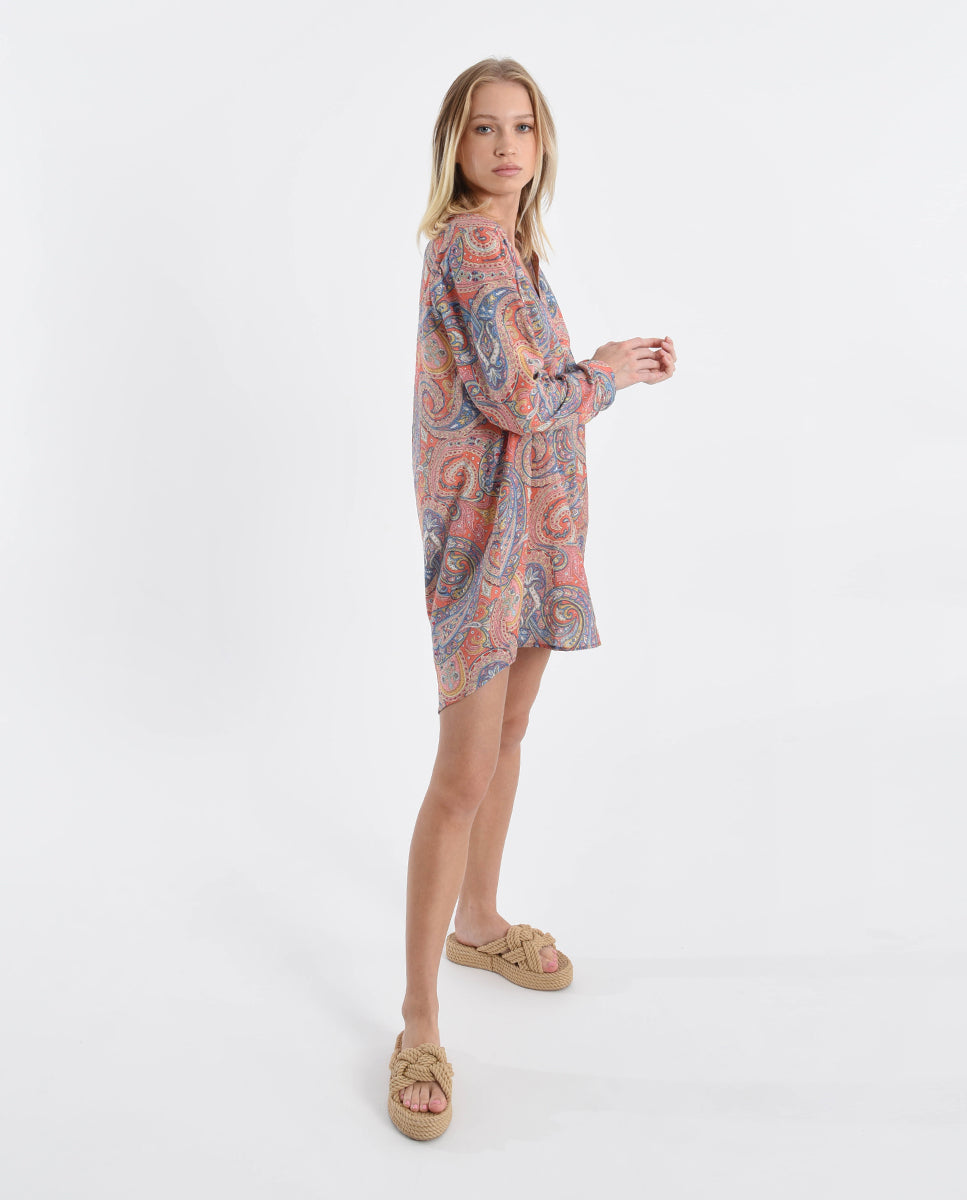 CHIARA PRINTED COVERUP - PINK ISABELLE