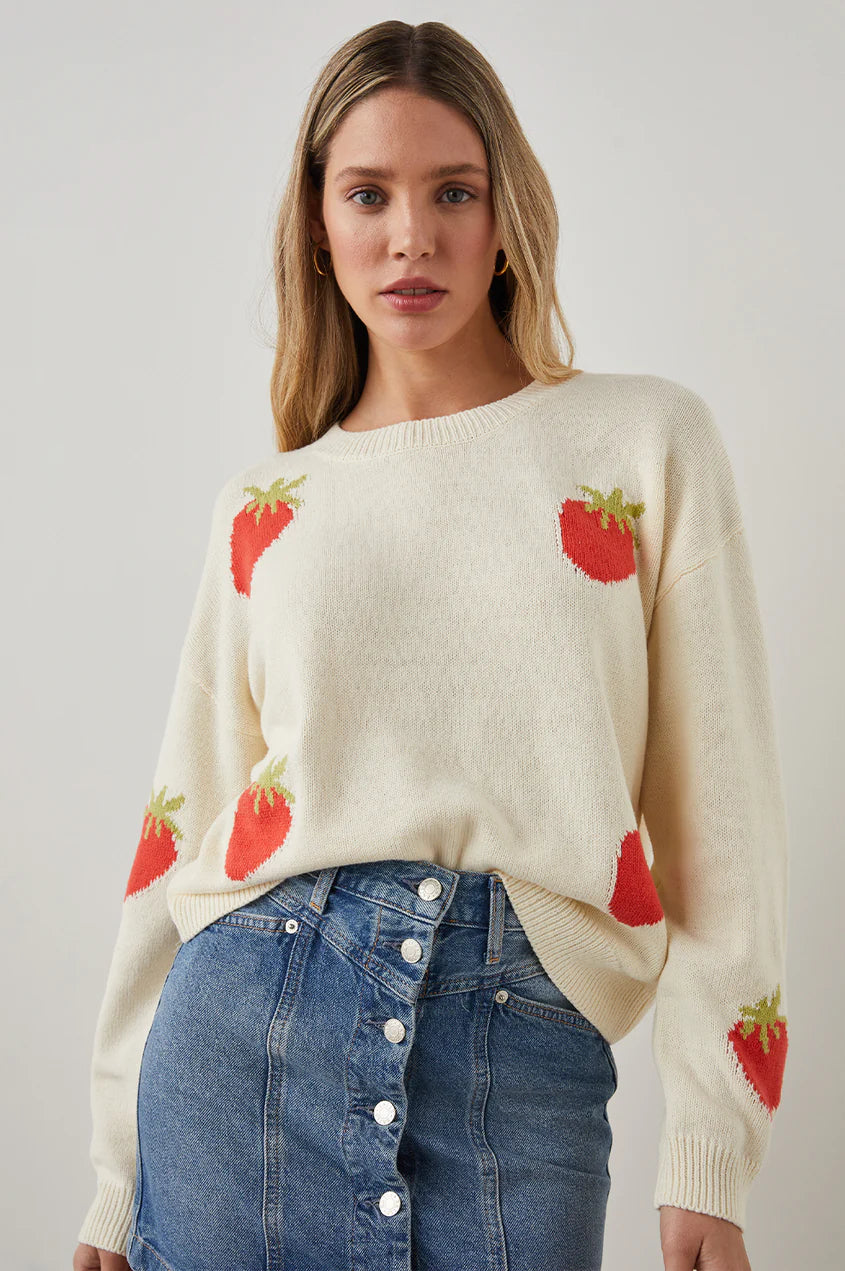 PERCI SWEATER - STRAWBERRIES