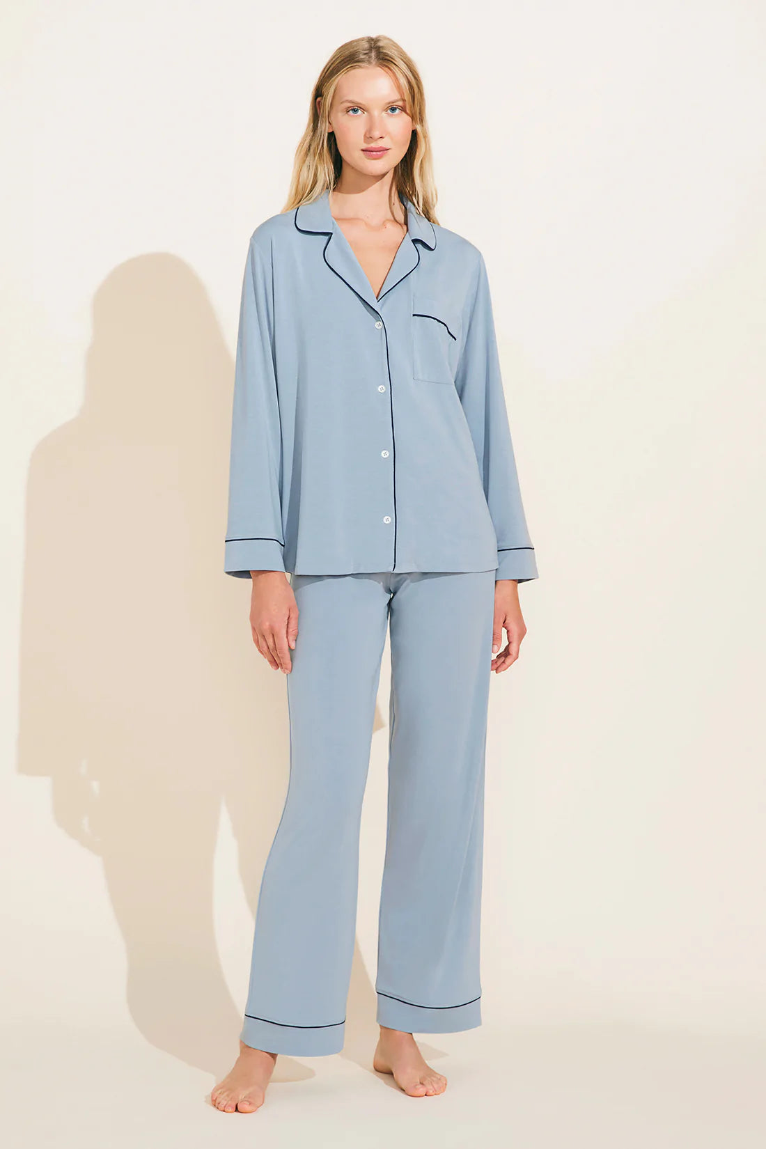 GISELE LONG PJ SET - CIEL/NAVY