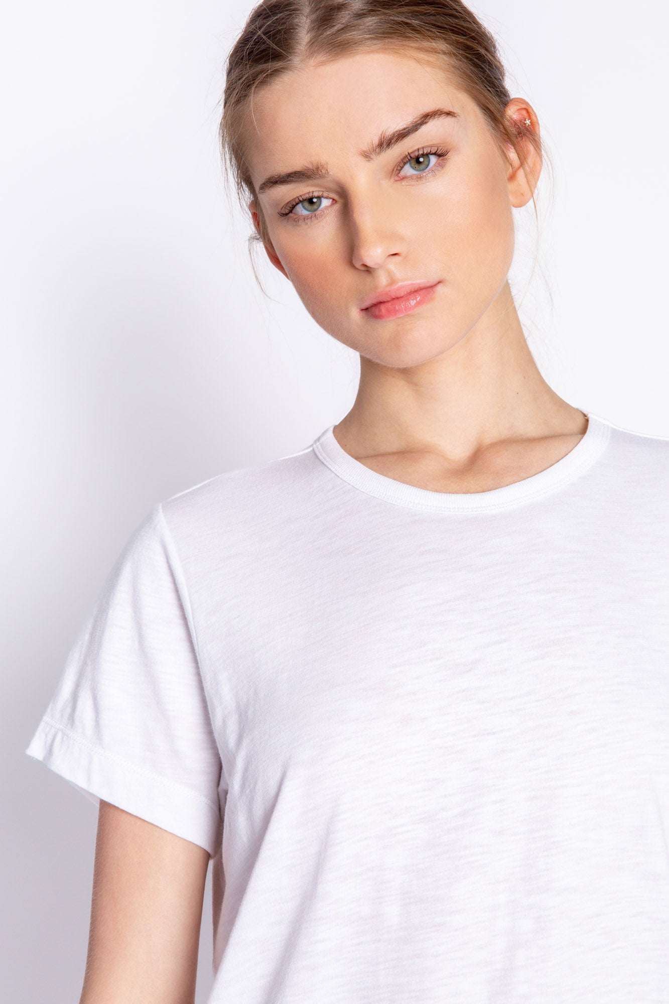 BACK TO BASICS SHORT SLEEVE TOP - WHITE