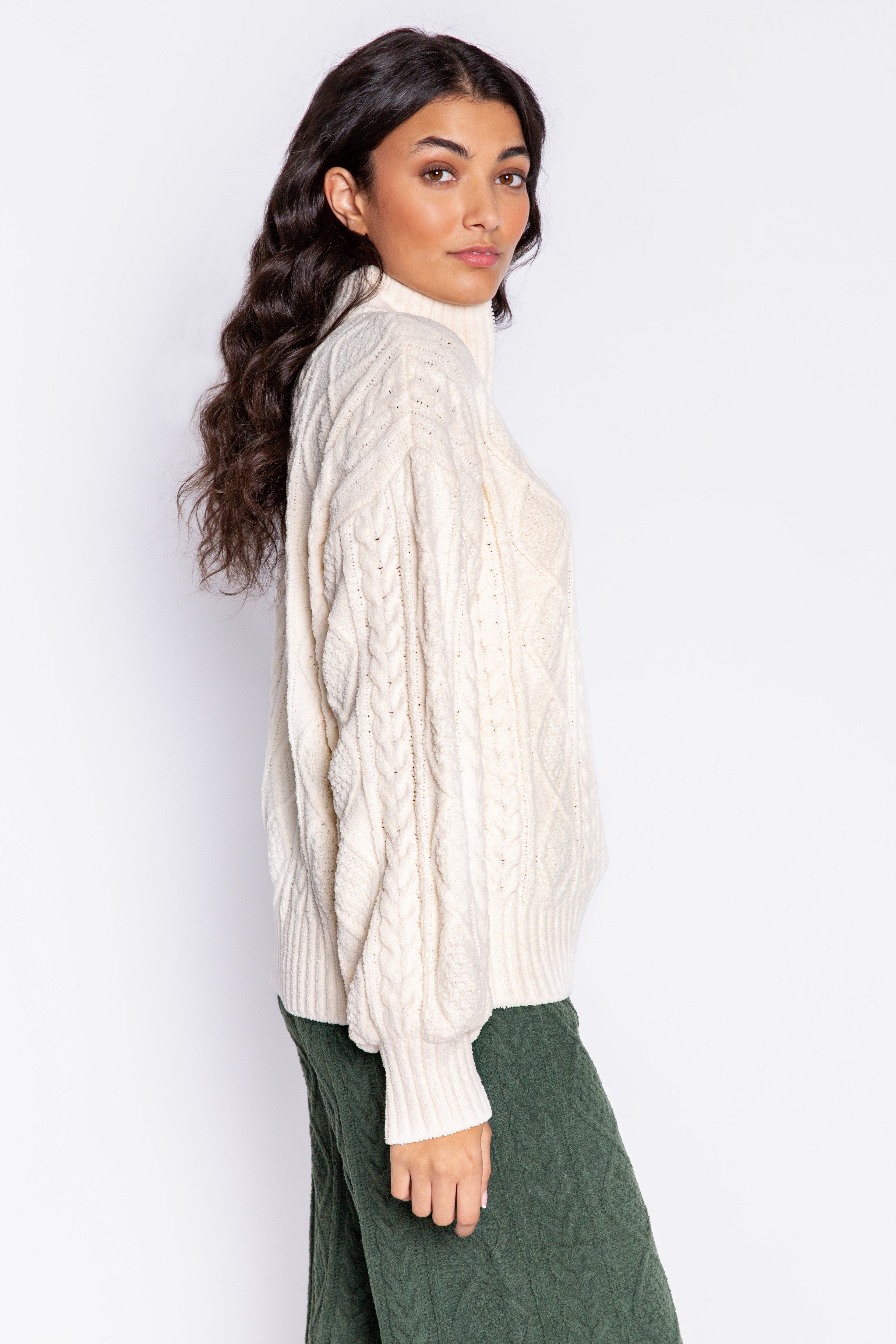 PINE WOODS LONG SLEEVE TOP - OATMEAL