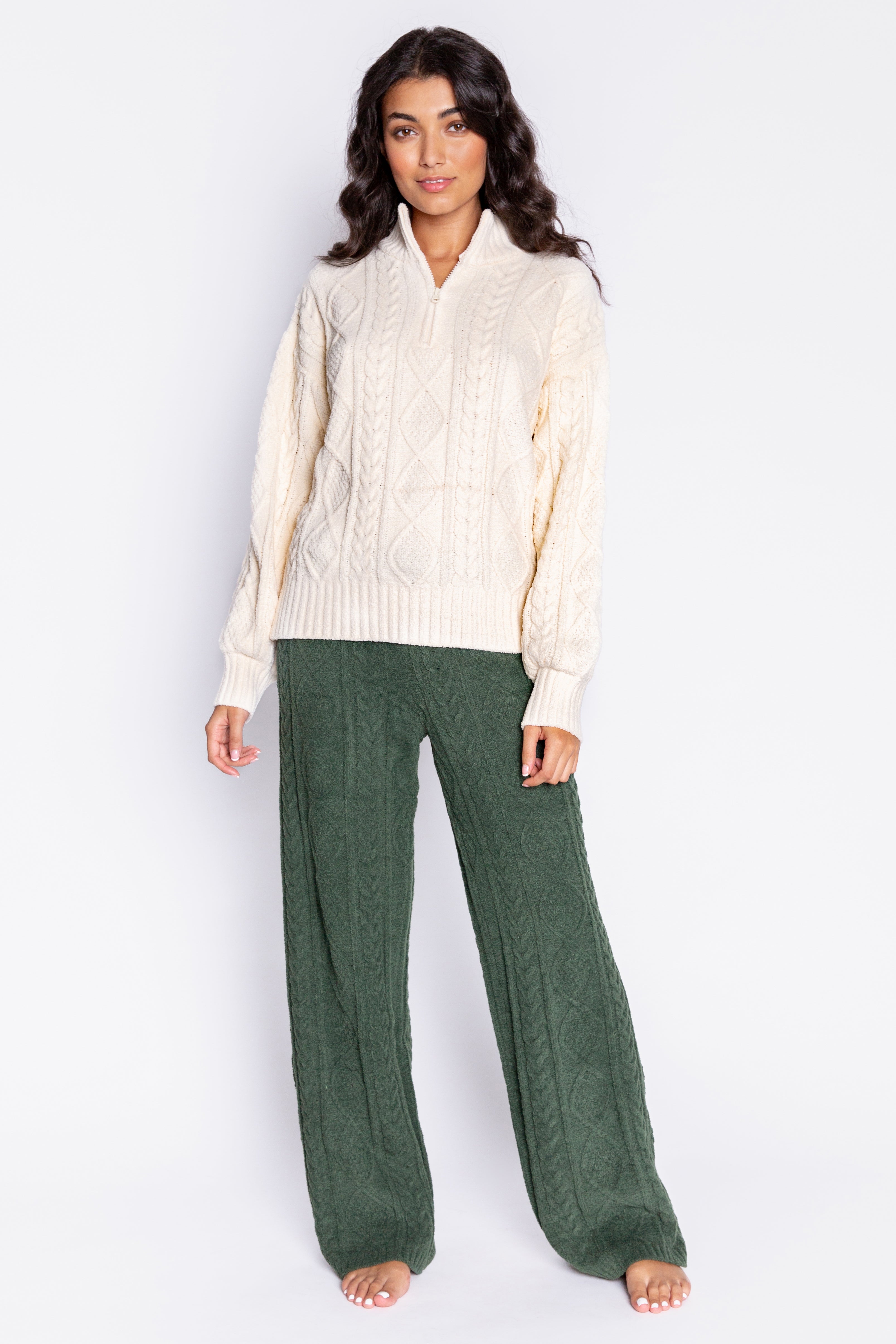 PINE WOODS LONG SLEEVE TOP - OATMEAL