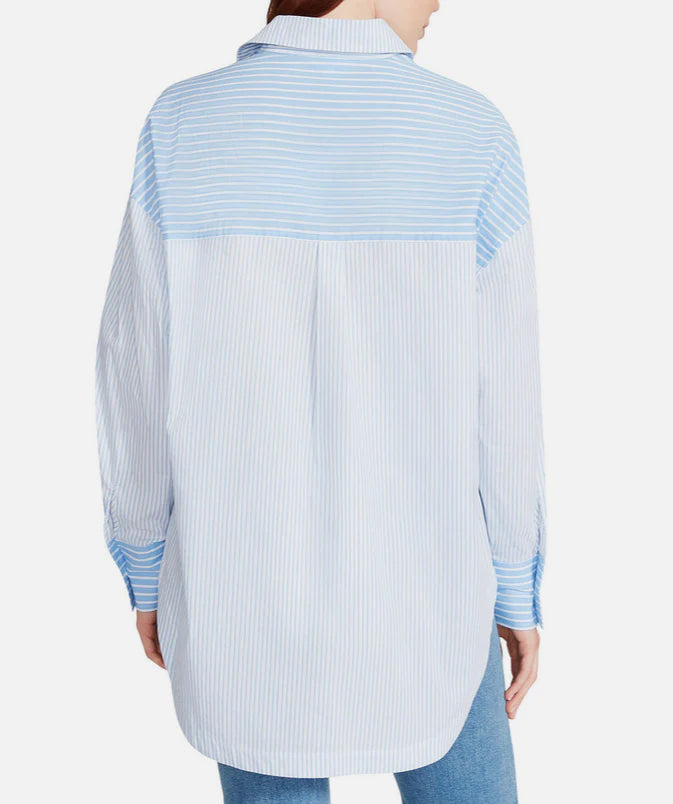 POPPY STRIPE TOP - BLUE