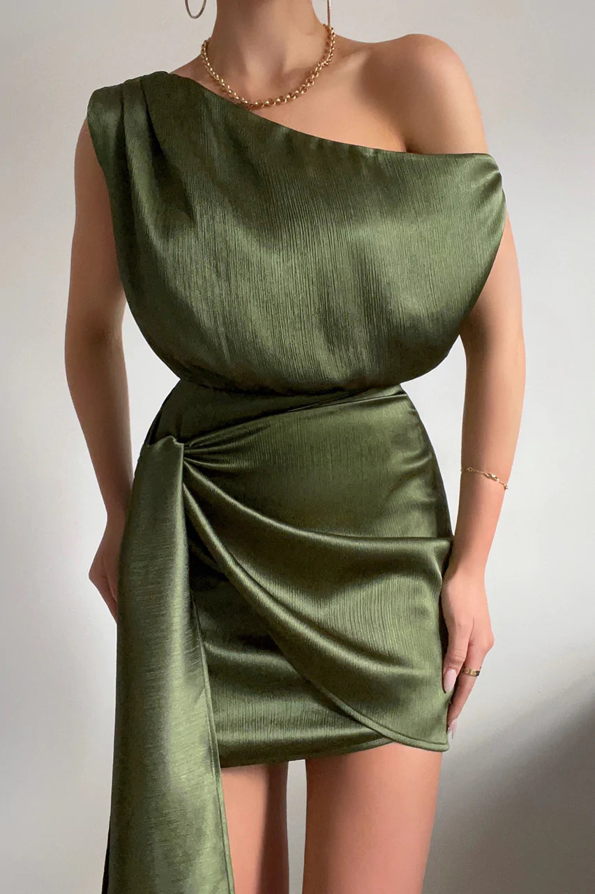 CHARISMATA DRESS - KHAKI (ONLINE ONLY)