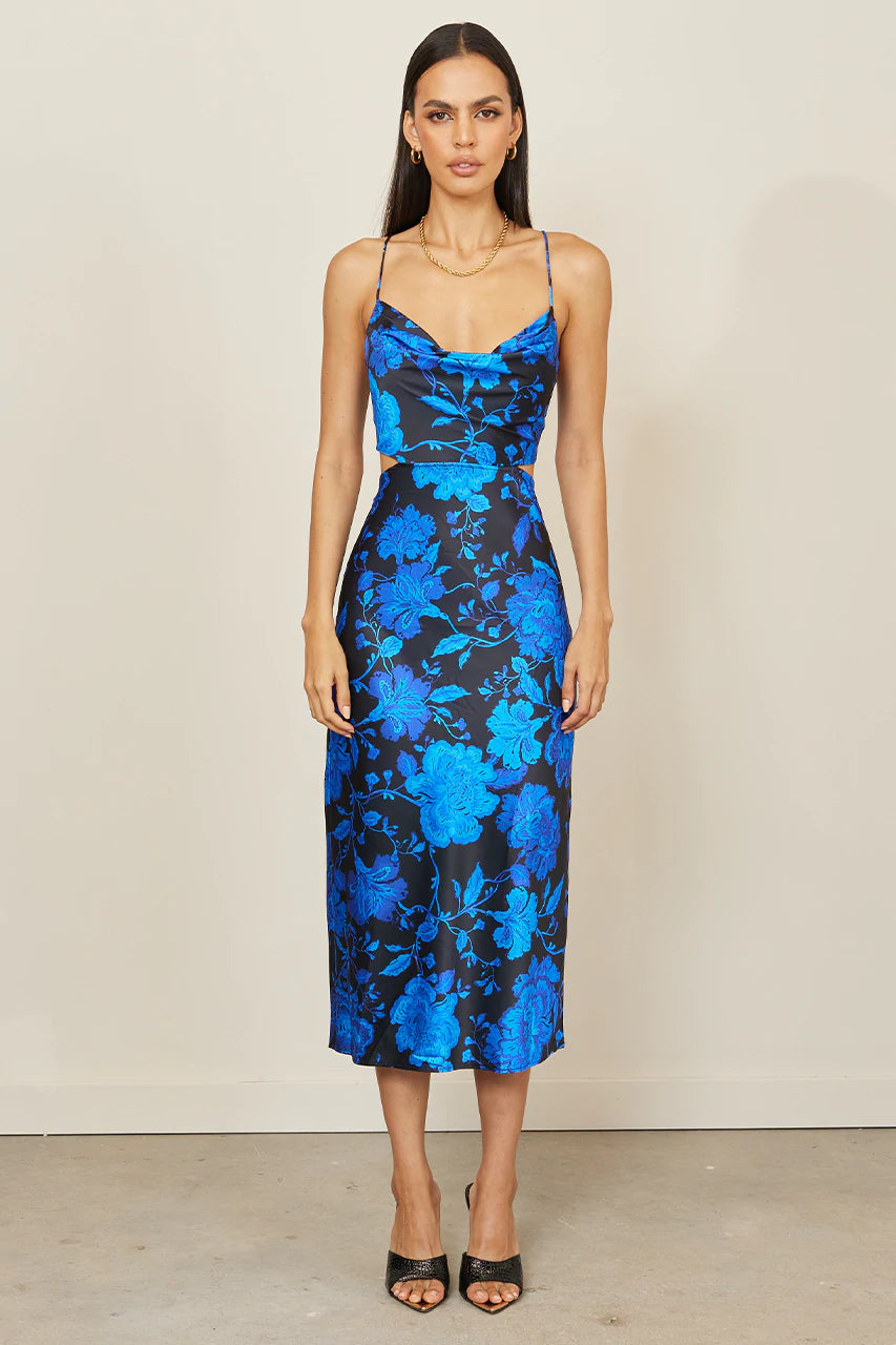ZEIDA SLIP DRESS - BLUE FLORAL