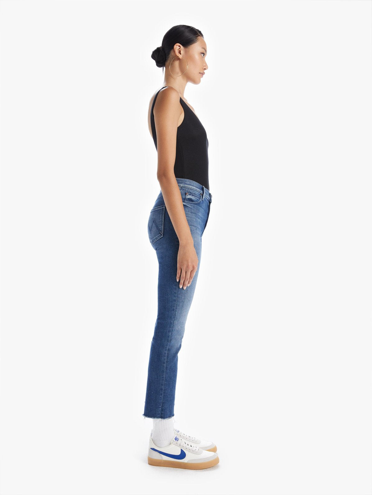 MID RISE DAZZLER CROP FRAY WE'RE ALL IN THIS TOGETHER