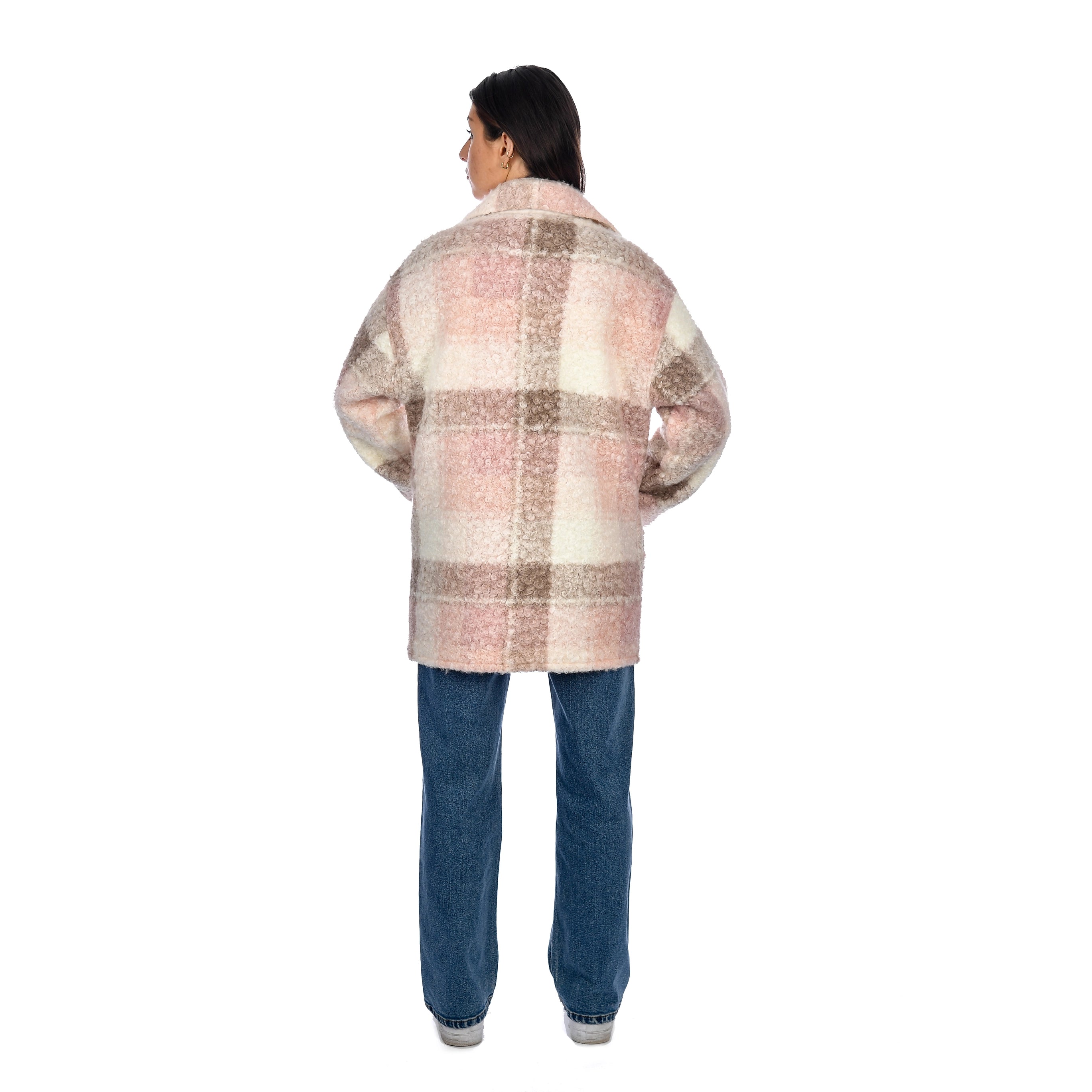 CALLIE BOUCLE PLAID JACKET