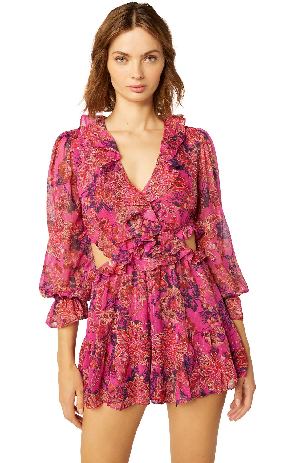 AZALEA ROMPER - FUCHSIA BATIK