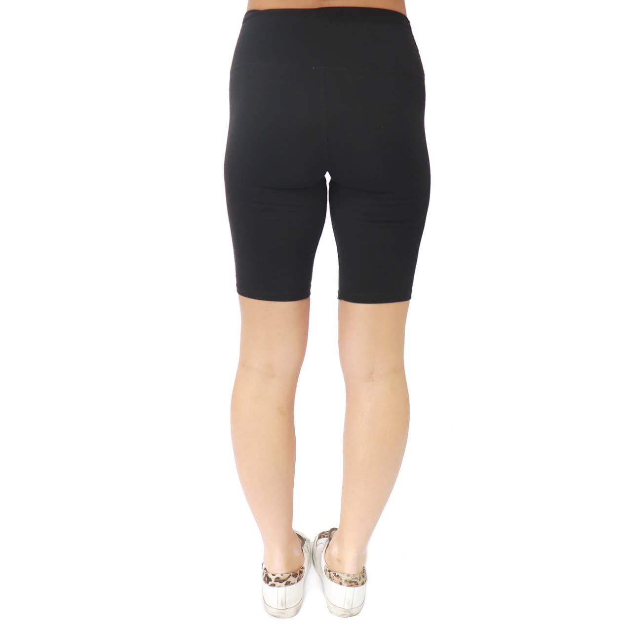 DEMI BIKER SHORTS - BLACK