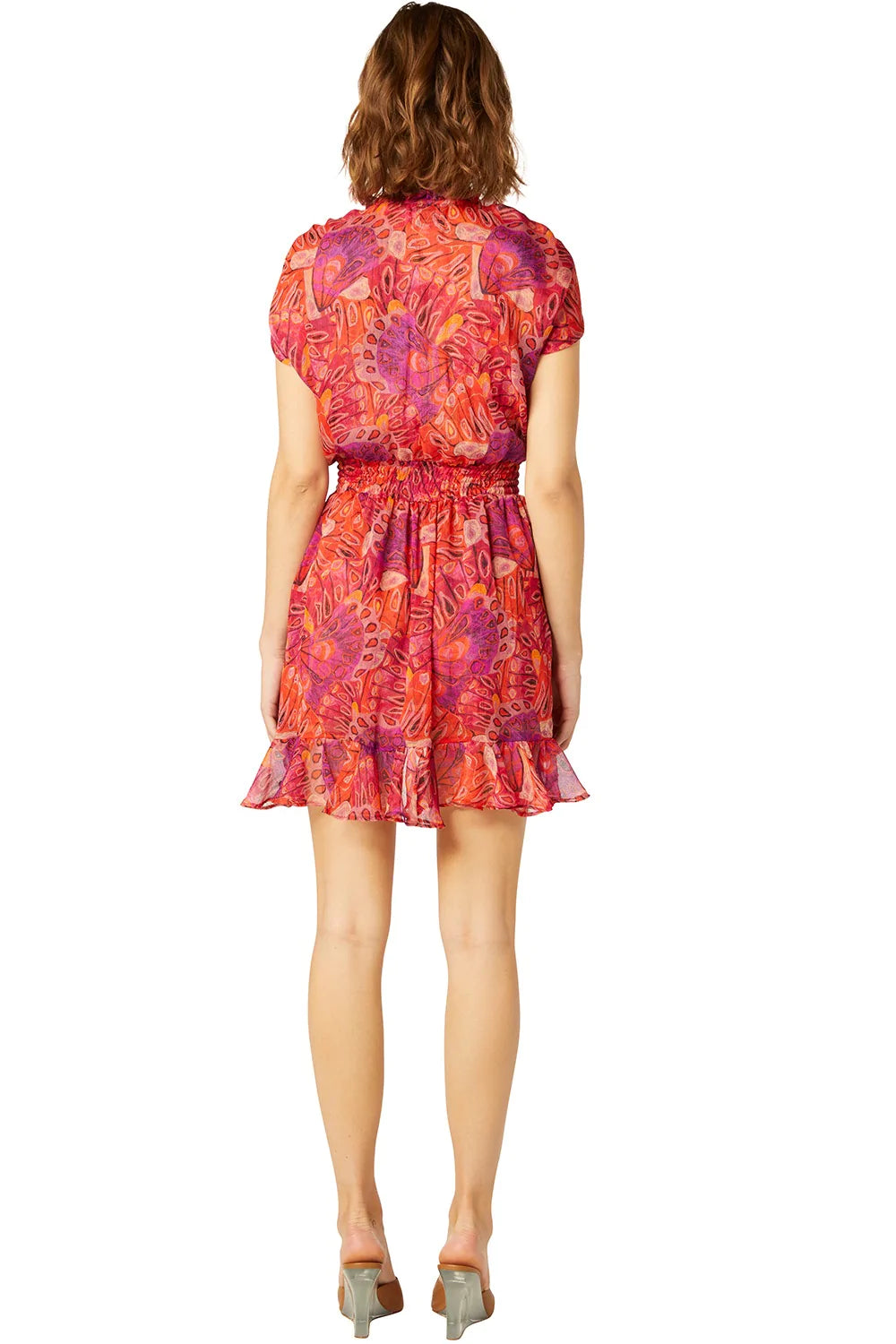 DOMINIQUE DRESS - ABSTRACT BUTTERFLY