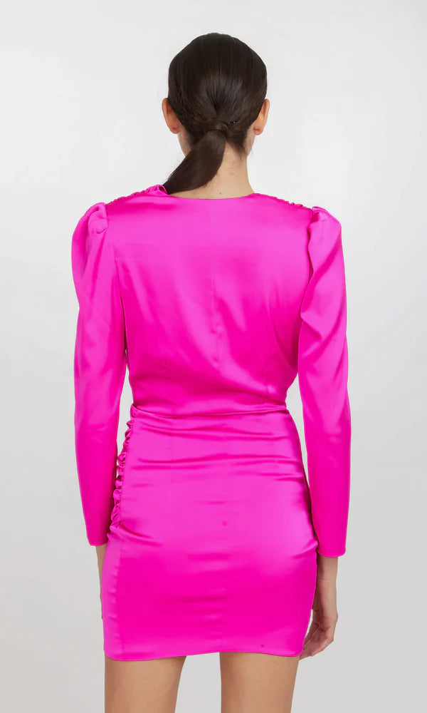 MILEY DRESS - HOT PINK