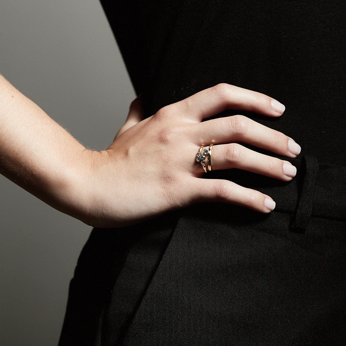 FRAN RING SET - GOLD