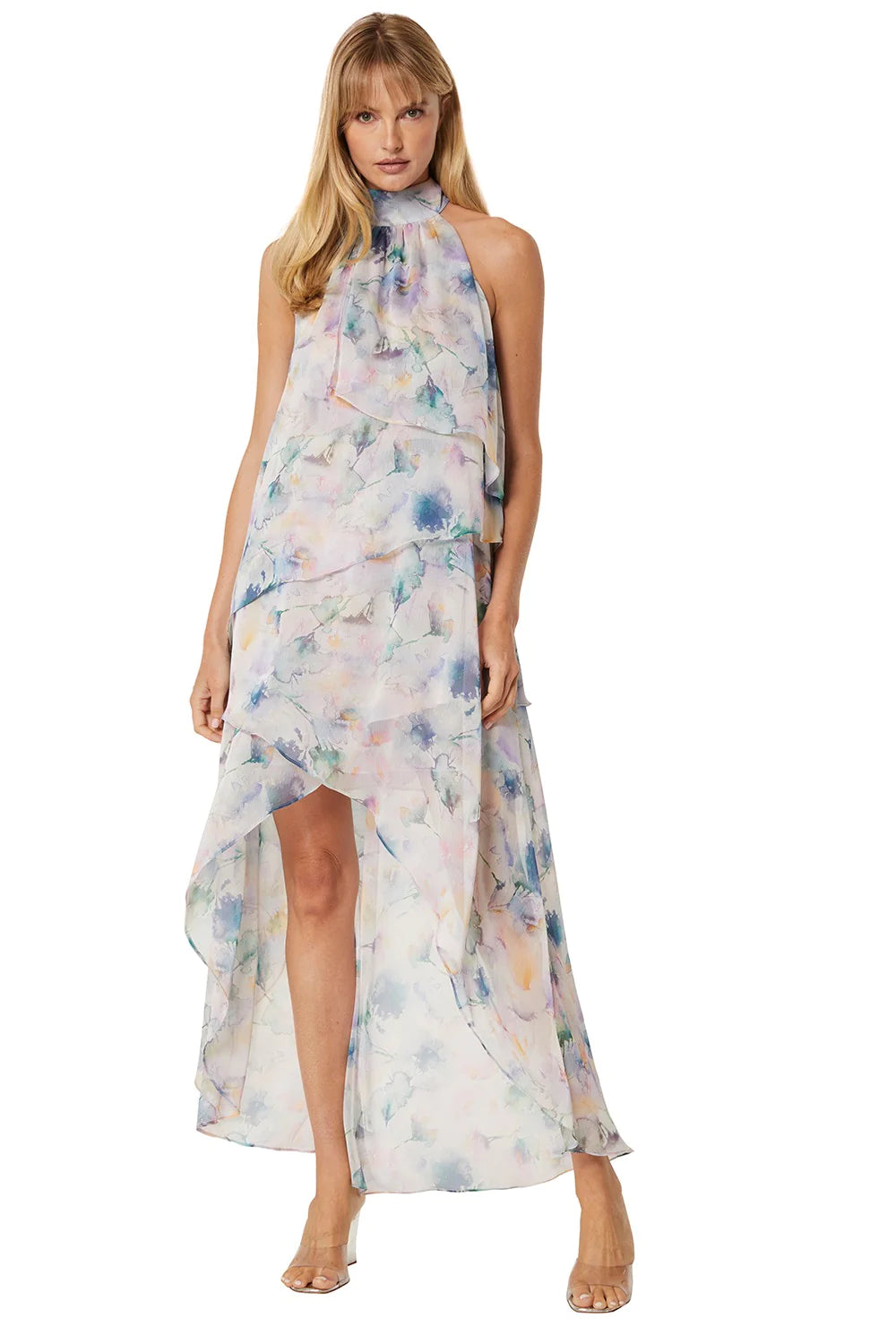 VICTORINE DRESS - ABSTRACT WATERCOLORS