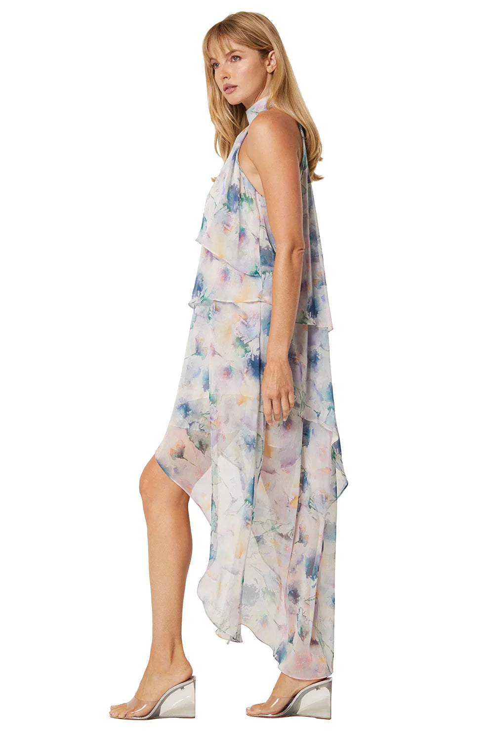 VICTORINE DRESS - ABSTRACT WATERCOLORS