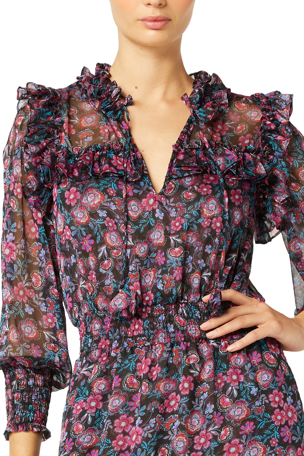 VIRGINIE DRESS - ELECTRIC DITSY