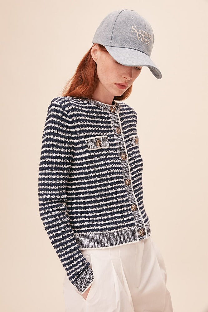 GABAREL CARDIGAN - BLEU NUIT