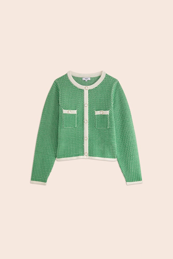 GEMARY CARDIGAN - VERT