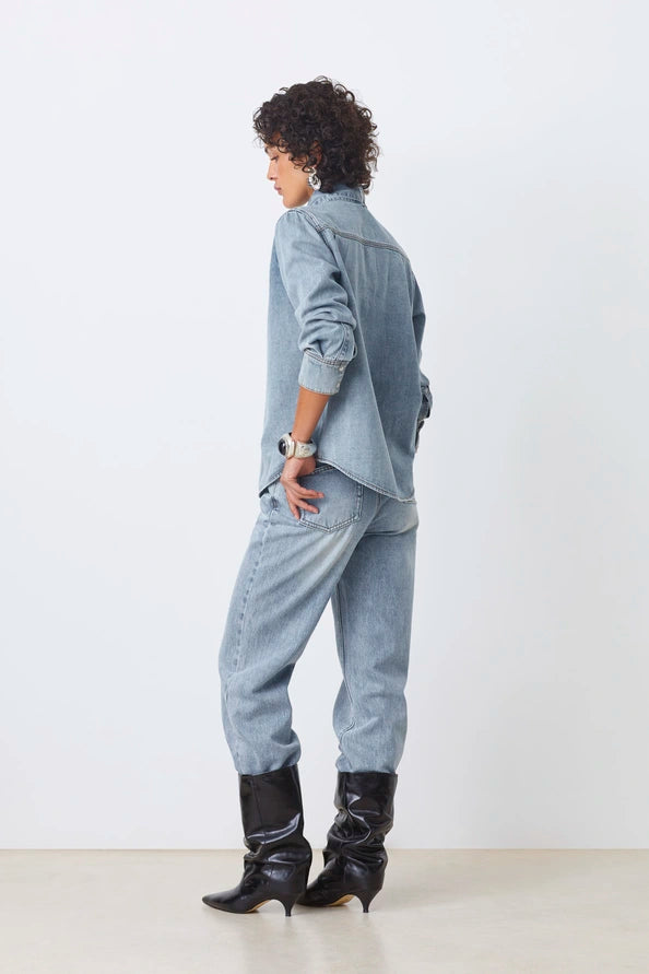 LAOS TOP - JEANS CLAIR