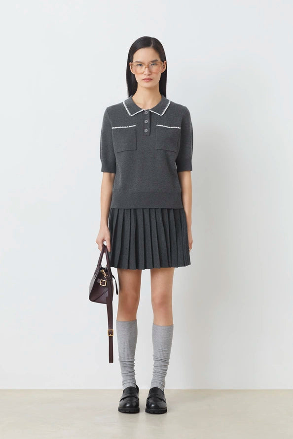 FALDA SKIRT - CARBONE