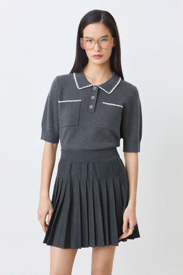 FALDA SKIRT - CARBONE