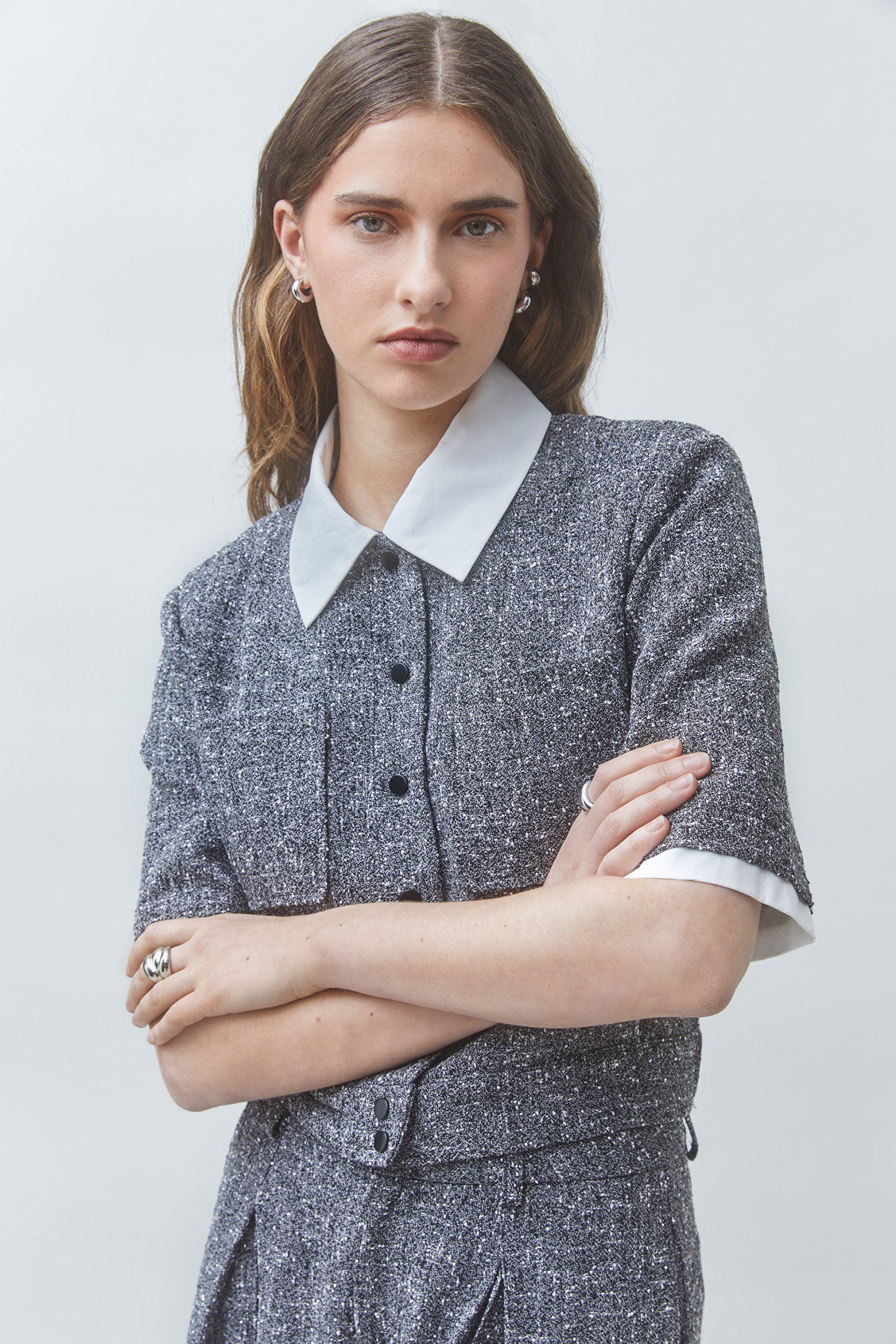 LINO BLOUSE - CARBONE