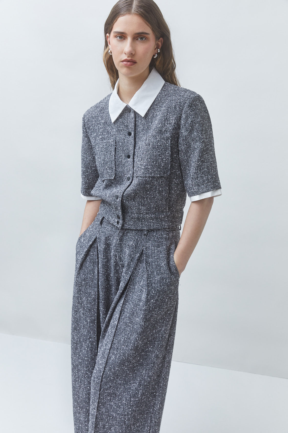 LINO BLOUSE - CARBONE