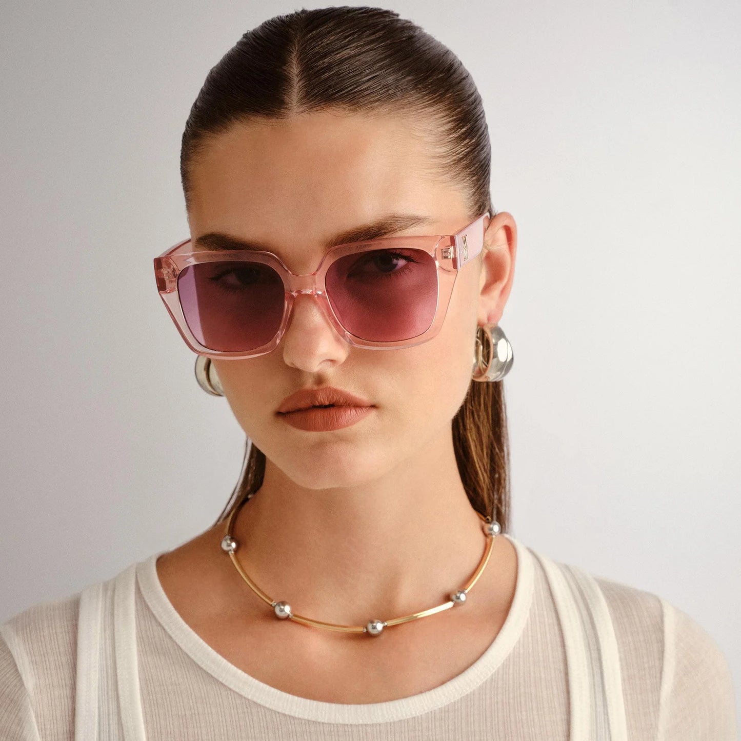 THE ILLUSION SUNGLASSES - FRENCH ROSE