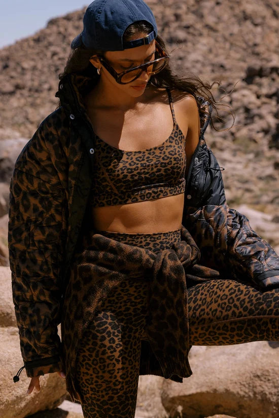 HARVIE JACKET - CARAMEL LEOPARD