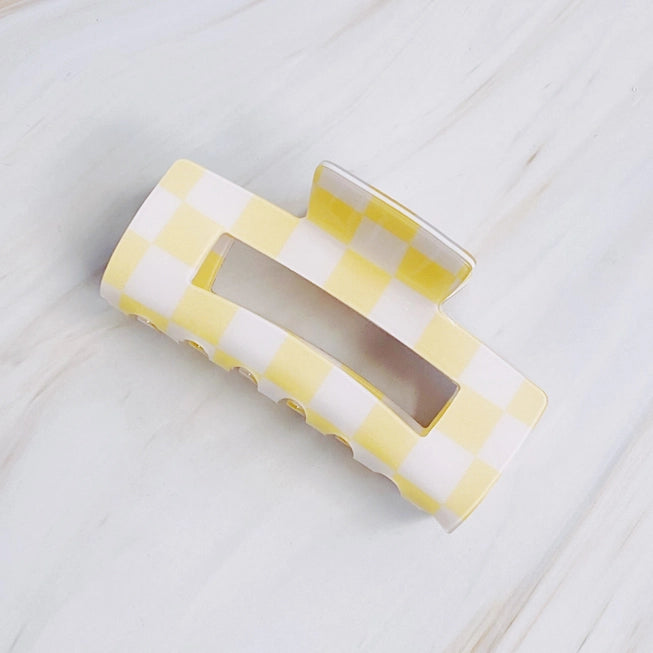 CHECKER LOVERS HAIR CLIP (VARIOUS COLOURS)