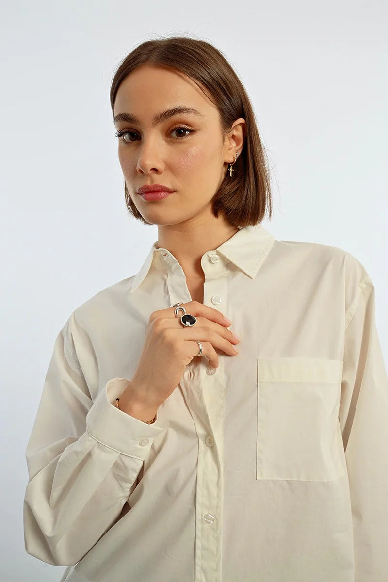 OVERSIZED COLLARED SHIRT