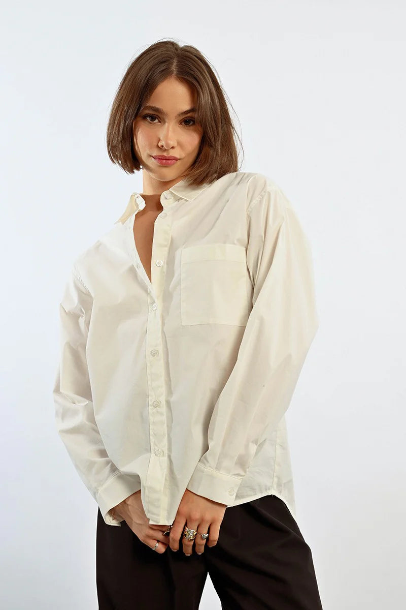 OVERSIZED COLLARED SHIRT