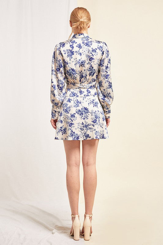 DEMI FLORAL WRAP DRESS