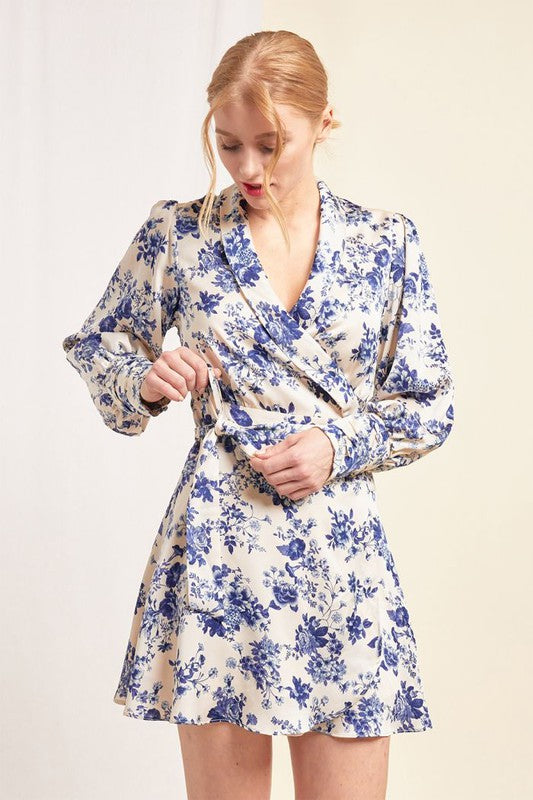 DEMI FLORAL WRAP DRESS