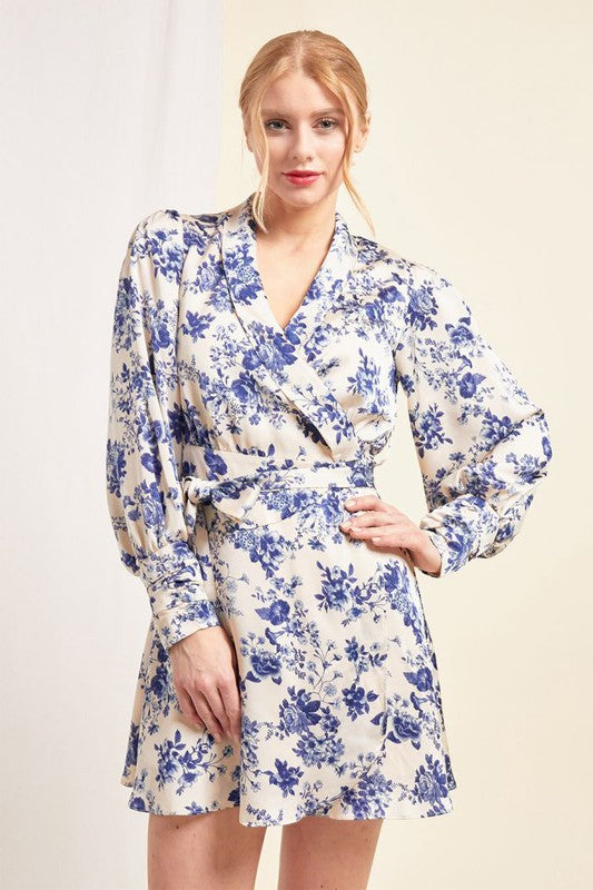 DEMI FLORAL WRAP DRESS