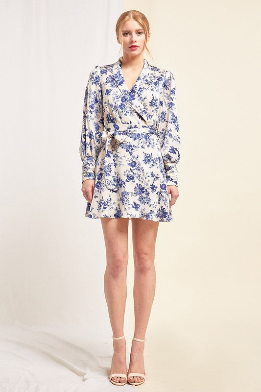 DEMI FLORAL WRAP DRESS